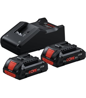 BOSCH SET CARICA BATTERIA GAL 18V-40 + 2xPROCORE 4,0Ah