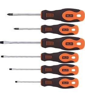 Cacciaviti Arancio Set 6pz (3 FLAT + 3 POZID)
