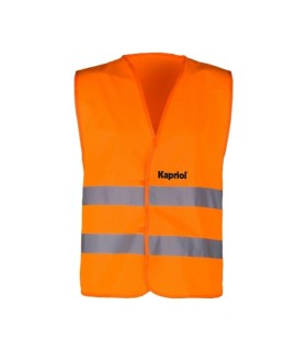 Gilet Ad Alta Visibilità Arancione Con Bande Riflettenti Certificato