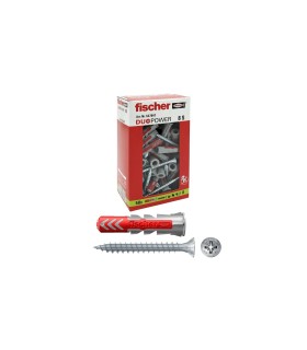 Tassello con Vite DuoPower 8mm 50 Pezzi Fissaggio Fischer