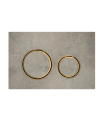 Placca Sigma21 Geberit cemento ed ottone