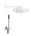 Kit soffione tondo diam. 28 con doccetta Bossini bianco opaco