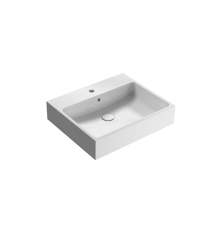 Lavabo appoggio o sospeso L. 60 P. 50 H. 13 Globo