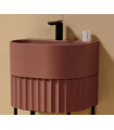 Lavabo sospeso Delia Acquabella colore burgundi L. 50 P. 38 H. 40