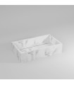 Lavabo Slide da appoggio in marmo L 70 x P 35 x H 13,5 cm