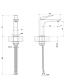 Miscelatore lavabo Ventaglio Gessi cromo cod. 72002031