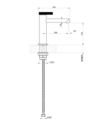 Miscelatore lavabo Anello Gessi cod. 63302031